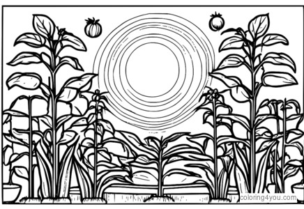 Diagrama de creștere a plantelor de tomate pentru copii