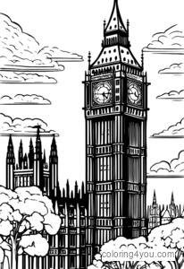 Ilustrasi mitos Big Ben sebagai makhluk ajaib