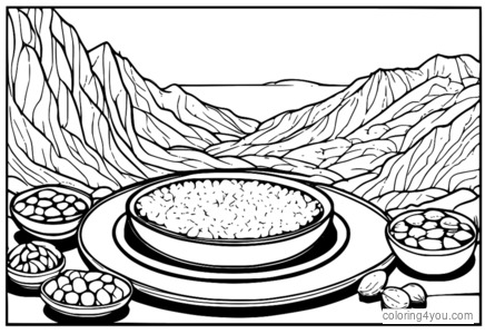 Un delizioso dessert afghano a base di gundruk con frutta secca e noci