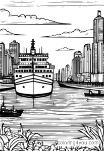 cargo-ships-in-harbors-coloring-page