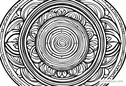 জ্যামিতিক নিদর্শন সঙ্গে রঙ mandala