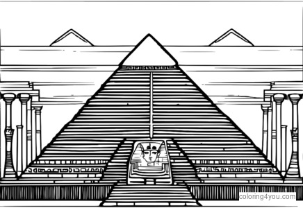 Papyri-Dokumente im Inneren der Mykerinos-Pyramide zum Ausmalen, // 30-Sekunden-Foto/Ruheplatz 