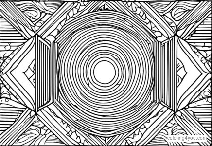 تكوين شكل هندسي مجردة Psicodelic