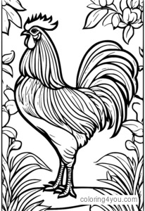 Rooster ფერმაში სხვადასხვა ფერმის ცხოველები.