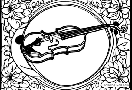 smilende violin illustration