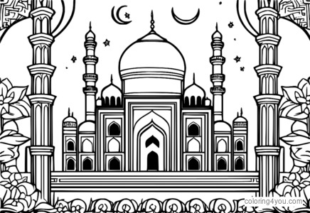 Disegni da colorare Eid al-Fitr per adulti e bambini