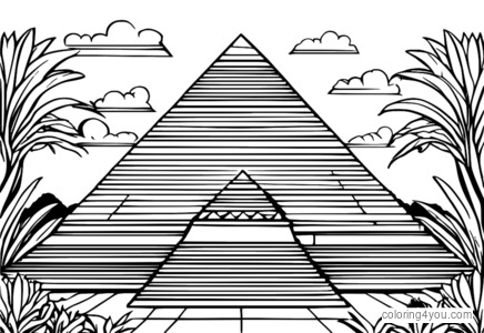 3D pyramid made from 2D shapes