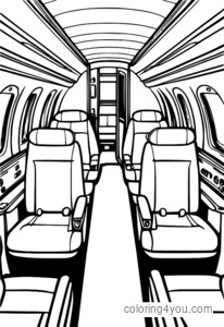 Private Jet Interior