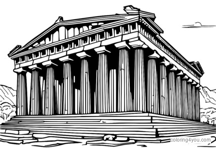 Gün boyunca Atina'daki Parthenon