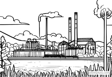 mga pahina ng pangkulay para sa mga bata tungkol sa biomass energy at renewable energy