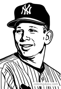 Giocatore di baseball di Mickey Mantle, New York Yankees