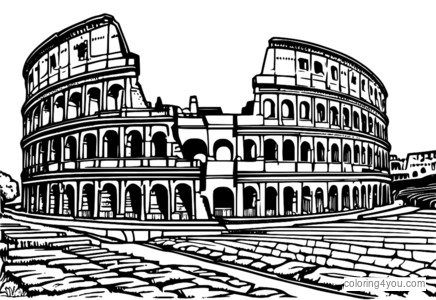 Colosseum ing Forum Romawi, Italia.