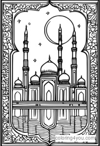 Eid al-Fitr საჩუქრის იდეის საღებარი გვერდები მოზრდილებისთვის და ბავშვებისთვის