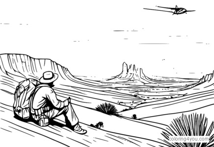 Ajudando um explorador ferido no deserto