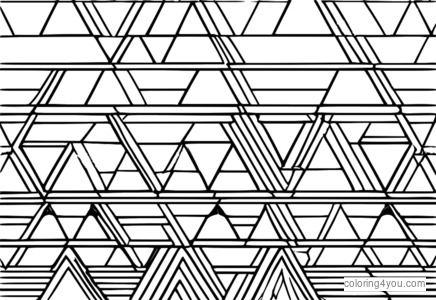 Tessellation av fargede trekanter med forskjellige teksturer