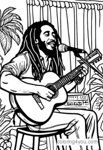 Bob Marley at Toots and the Maytals na tumutugtog ng musika sa isang flamenco setting