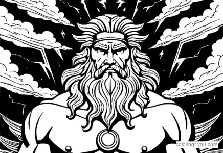 Zeus ser irriteret ud Illustration