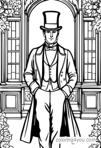 A man wearing a top hat