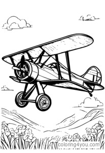 Biplane در حال انجام یک حلقه حلقه