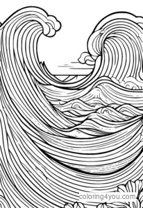 conception de vagues abstraites colorées avec des formes et des motifs fluides