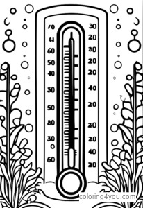 färgglad termometer för barn