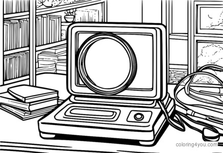 A magnifying glass examining the path of an electric current