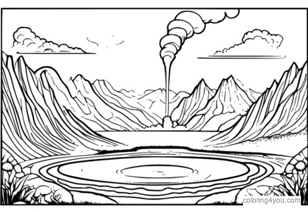 Isang magandang paglalarawan ng isang geothermal energy system na may mapa ng mundo