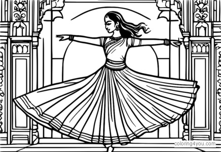 Kathak və müasir rəqsi birləşdirən rəqqasə.