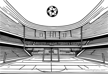 Nocne rzuty karne na boisku sportowym