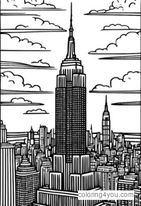 Empire State Building Sketch бояу беті