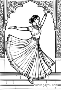 Kathak və müasir rəqsi birləşdirən rəqqasə.