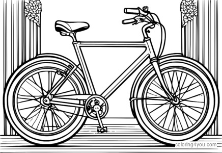 Bicicletta con sistema di trasmissione a cinghia