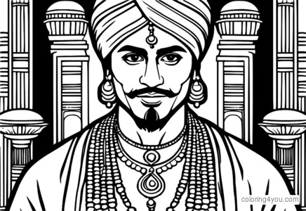 Indian man in traditional Turban attire