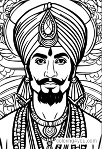 Indian man in traditional Turban attire