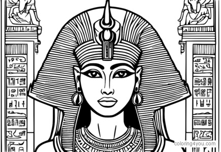 Nephthys، موت کی دیوی، hieroglyphs اور قدیم تحریروں سے گھرا ہوا ہے۔