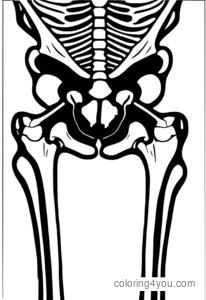 Imagen de rayos X de una articulación de rodilla humana con fémur, tibia y rótula visibles.