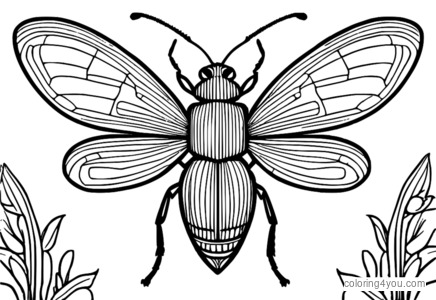 Desenho de Bug-Byte para colorir