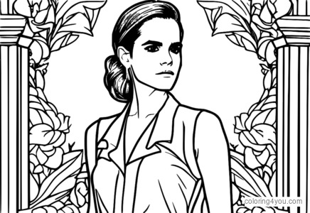 Emma Watson en mannequin, prenant la pose