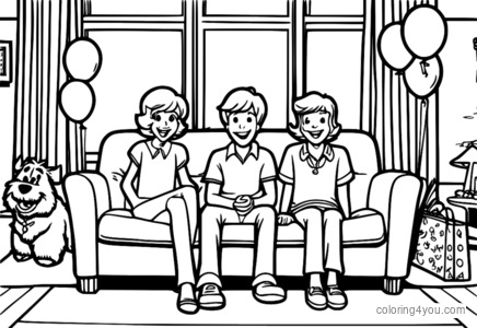 Shaggy, Scooby-Doo, Guess Who?, coloring pages, party fun