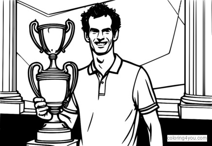 Andy Murray cầm cúp Wimbledon