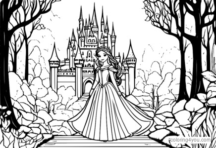 Ed Sheeran Erin princess coloring page for kids