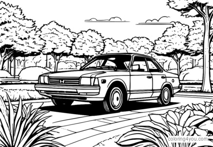 Honda Accord coloring pages for kids