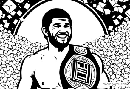 Si Khabib Nurmagomedov na may UFC championship belt