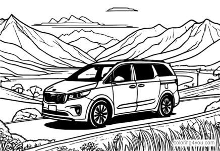 Kia Carnival tegninger til børn