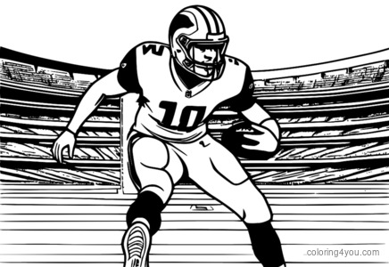 T.J. Watt football coloring page