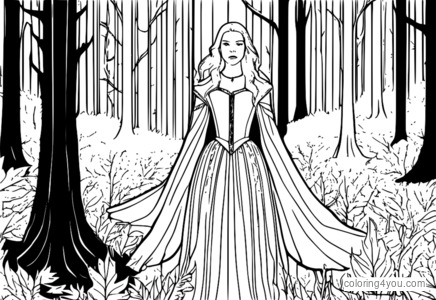 Anya Taylor-Joy The Witch coloring page