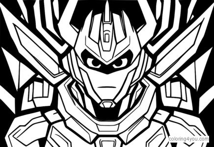 Ben 10 transforms into Galvanic Mechamorph coloring page