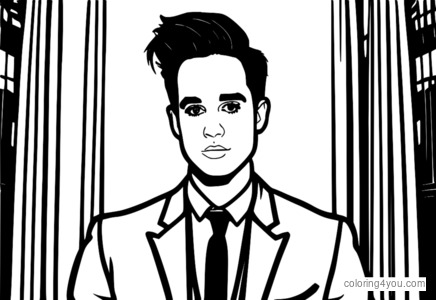 Coloriages de Brendon Urie