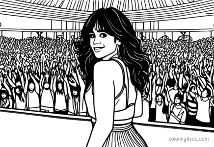 Camila Cabello muusikafestivali laval