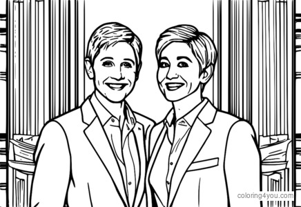 Ellen DeGeneres cùng chồng George